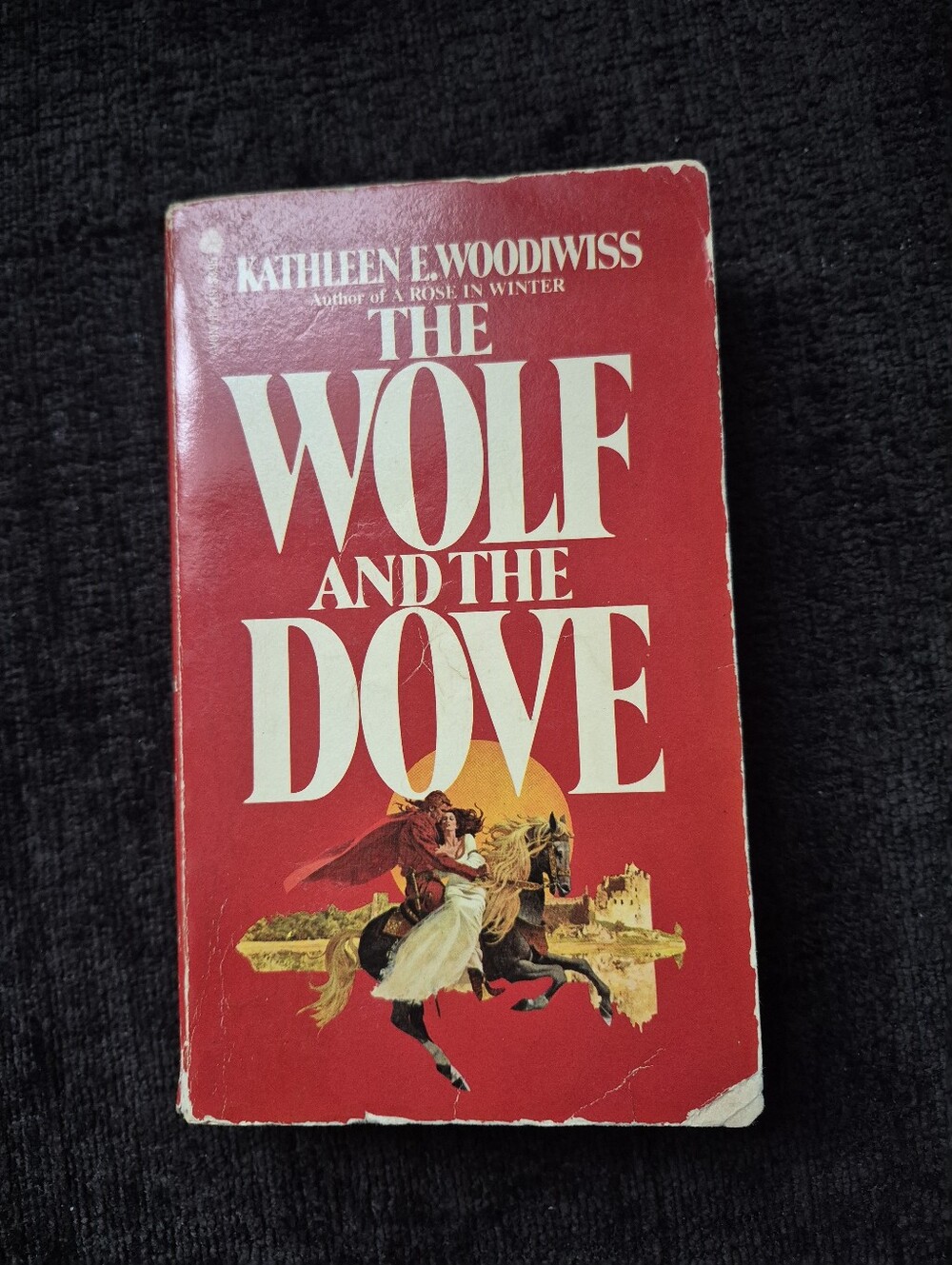 Vintage 1974 The Wolf and the Dove by Kathleen E. Woodiwiss Avon Paperback